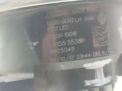 Peça sobressalente para automóvel em segunda mão farol / projetor de nevoeiro esquerdo por renault clio iv (bh_) 0.9 tce 90 referências oem iam   261555538r