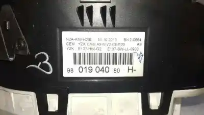 Peça sobressalente para automóvel em segunda mão quadrante por peugeot 208 active referências oem iam 9801904080  