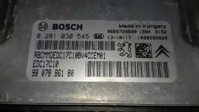 Second-hand car spare part ecu engine control for peugeot 208 active oem iam references 9807886180 1039s66020 0281030545