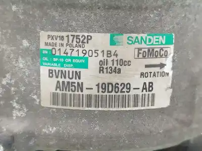 Pezzo di ricambio per auto di seconda mano compressore aria condizionata per ford c-max ii (dxa/cb7, dxa/ceu) 1.6 tdci riferimenti oem iam  014719051b4 am5n19d629ab