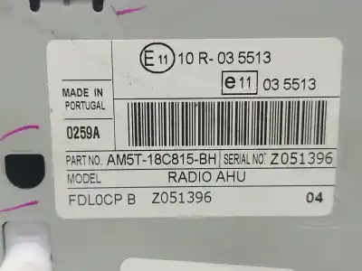 Pezzo di ricambio per auto di seconda mano impianto audio / radio cd per ford c-max ii (dxa/cb7, dxa/ceu) 1.6 tdci riferimenti oem iam  a12408161 am5t18c815