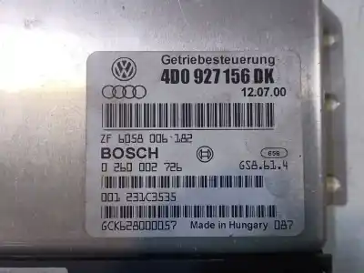 Second-hand car spare part automatic gearbox control unit for audi a8 (d2) 2.5 tdi oem iam references 4d0927156dk 6058006182 0260002726