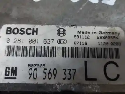 Second-hand car spare part ecu engine control for opel sintra 2.2 16v dti oem iam references 90569337  0281001637