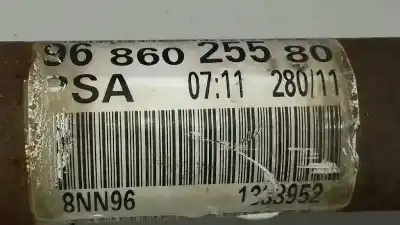 Peça sobressalente para automóvel em segunda mão transmissão dianteira esquerda por citroen c3 selection referências oem iam 9686025580  