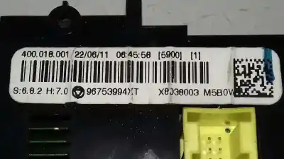 Peça sobressalente para automóvel em segunda mão comando de sofagem (chauffage / ar condicionado) por citroen c3 selection referências oem iam 96753994xt  x8038003