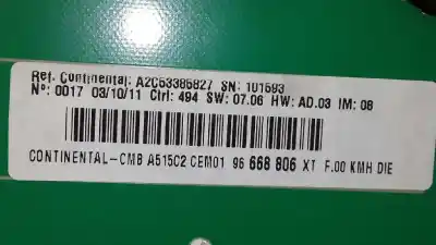 Peça sobressalente para automóvel em segunda mão quadrante por citroen c3 selection referências oem iam 96668806xt  a2c53385827