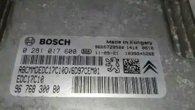 Second-hand car spare part ecu engine control for citroen c3 selection oem iam references 9676830080 9666729580 0281017600