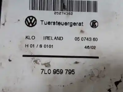 Second-hand car spare part rear left window motor for volkswagen touareg (7la, 7l6, 7l7) 3.2 v6 oem iam references 7l0959795  