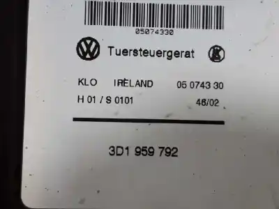 Автозапчастина б/у двигатель переднього правого скла для volkswagen touareg (7la, 7l6, 7l7) 3.2 v6 посилання на oem iam 3d1959792  
