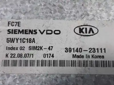 Second-hand car spare part ecu engine control for kia cee´d active oem iam references 3914023111  5wy1c18a