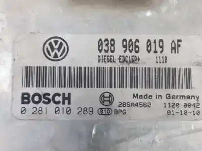 Автозапчастина б/у ебу контролер двигуна для skoda fabia (6y2/6y3) comfort line посилання на oem iam 038906019af  0281010289