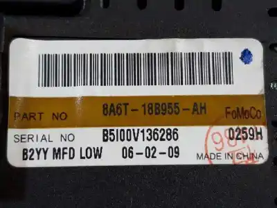 Second-hand car spare part multifunction display for ford fiesta vi (cb1, ccn) 1.4 tdci oem iam references 8a6t18b955ah  