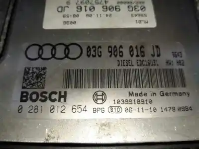 Автозапчасти б/у блок управления двигателем за audi a4 avant (8e) 2.0 tdi ссылки oem iam 03g906016jd  0281012654