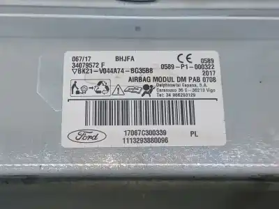 Автозапчасти б/у комплект подушки безопасности за ford transit custom v362 autobús (f3) 2.0 ecoblue ссылки oem iam   