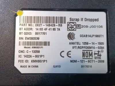 Peça sobressalente para automóvel em segunda mão módulo eletrônico por ford transit custom v362 autobús (f3) 2.0 ecoblue referências oem iam  140d4f41857a ew292039 ek2t14b428rb