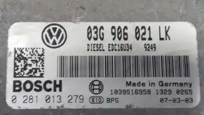 Second-hand car spare part ecu engine control for seat leon (1p1) 1.9 tdi oem iam references 03g906021lk  0281013279