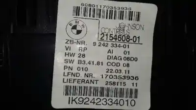 Peça sobressalente para automóvel em segunda mão quadrante por bmw serie 1 coupe (e82) 120d referências oem iam 215460801  ik9242334010