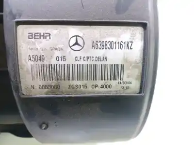İkinci el araba yedek parçası isitma motor için mercedes-benz vito mixto 4x4 (639) 2.1 cdi cat oem iam referansları a6398301161kz  a5049