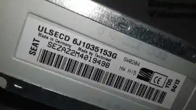 Автозапчастина б/у аудіо система / радіо cd для seat ibiza sc (6j1) reference посилання на oem iam 6j1035153g  sezaz2m4019498