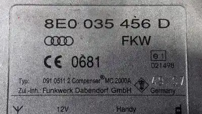 Peça sobressalente para automóvel em segunda mão módulo eletrônico por audi a3 (8p) 2.0 tdi referências oem iam 8e0035456d  