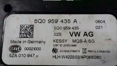 Pièce détachée automobile d'occasion module électronique pour volkswagen golf vii lim. (5g1) gtd bluemotion tech. références oem iam 5q0959435a  