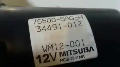 Автозапчасти б/у мотор переднего стеклоочистителя за honda jazz (gd1/5) 1.4 ls ссылки oem iam 76500sagh  34491012