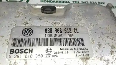 Second-hand car spare part ecu engine control for skoda octavia combi (1u5) elegance oem iam references 038906012cl  0281010380