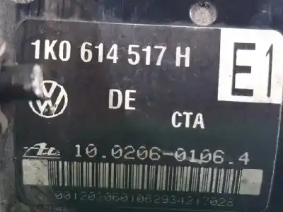 Peça sobressalente para automóvel em segunda mão abs por seat toledo (5p2) 1.9 tdi referências oem iam 1k0907379k 1k0614517h 10096003483