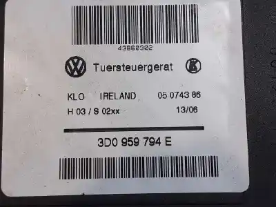 Автозапчастина б/у двигатель заднього правого скла для volkswagen touareg (7la, 7l6, 7l7) 3.0 v6 tdi посилання на oem iam 3d0959794e  