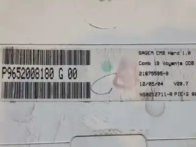Автозапчасти б/у приборная доска за citroen c3 pluriel cat (nfu / tu5jp4) ссылки oem iam 9652008180  21675595