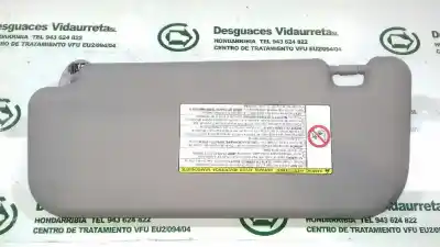 Second-hand car spare part right sunshade for toyota yaris (ksp9/scp9/nlp9) blue oem iam references 743100d270b0