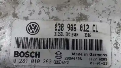 Автозапчастина б/у ебу контролер двигуна для skoda octavia combi (1u5) elegance посилання на oem iam 038906012cl  0281010380