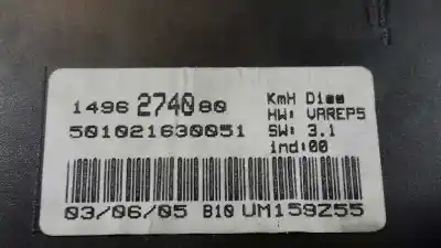 Second-hand car spare part dashboard for fiat ulysse (179) 2.2 jtd admiral oem iam references 1496274080  501021630051
