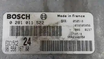 Автозапчасти б/у блок управления двигателем за fiat ulysse (179) 2.2 jtd admiral ссылки oem iam 9655816780  0281011522