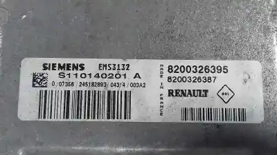 Автозапчасти б/у блок управления двигателем за renault clio ii fase ii (b/cb0) 1.2 ссылки oem iam 8200326395 8200326387 s110140201a