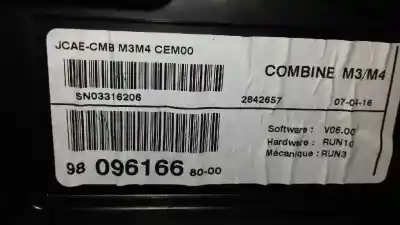 Автозапчасти б/у приборная доска за citroen c-elysée seduction ссылки oem iam 9809616680  sn03316206