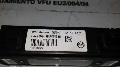 Автозапчасти б/у электронный модуль за citroen ds4 design ссылки oem iam 9807496180  