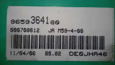 Peça sobressalente para automóvel em segunda mão quadrante por citroen berlingo 1.4 referências oem iam 9659364180  