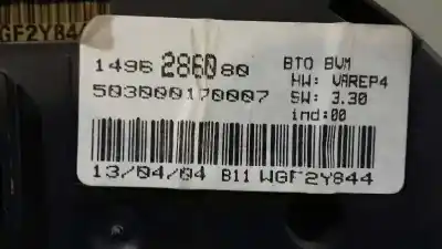 Second-hand car spare part dashboard for peugeot 807 (eb_) 2.0 hdi oem iam references 1496286080  503000170007