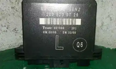 Second-hand car spare part central locking pump for mercedes-benz clase c (w203) berlina 2.2 cdi cat oem iam references 2038200726