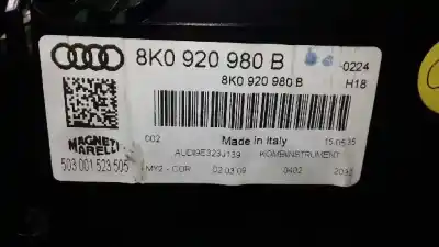 Автозапчастина б/у панель інструментів для audi a4 avant (8k5) (2008) básico посилання на oem iam 8k0920980b  503001523505