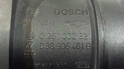 Автозапчасти б/у расходомер воздуха за skoda fabia (6y2/6y3) 1.4 tdi ссылки oem iam 038906461b  0281002531