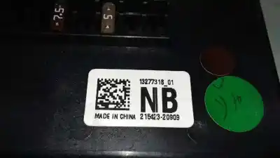 Second-hand car spare part fuse box unit for opel insignia a sedán (g09) 2.0 cdti (69) oem iam references 1327731801  21542320909