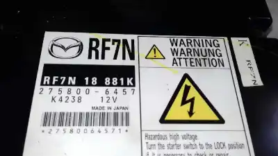 Second-hand car spare part ecu engine control for mazda 5 berl. (cr) 2.0 active+ oem iam references 2758006457 rf7n18881k k4238