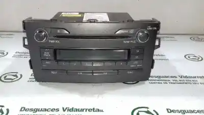 Peça sobressalente para automóvel em segunda mão sistema de áudio / rádio cd por toyota auris 1.4 16v cat referências oem iam 8612002520