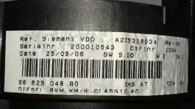 Автозапчастина б/у панель інструментів для peugeot 207/207+ (wa_, wc_) 1.6 hdi посилання на oem iam 9662904880  a2c53190341