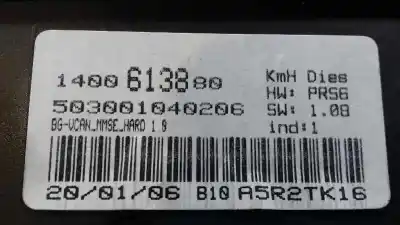 İkinci el araba yedek parçası enstrüman paneli için peugeot 807 (eb_) 2.2 hdi oem iam referansları 1400613880  503001040206