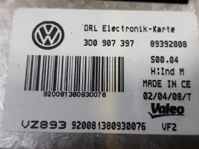Second-hand car spare part light control unit for volkswagen phaeton (3d3/3d7) tdi v6 4motion (5 asientos) oem iam references 3d0907397  