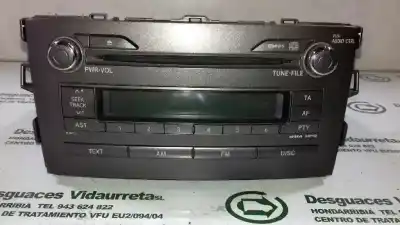 Peça sobressalente para automóvel em segunda mão sistema de áudio / rádio cd por toyota auris 2.2 d-cat referências oem iam 8612002520
