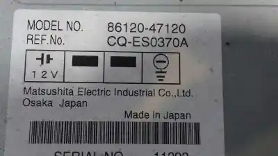 Pezzo di ricambio per auto di seconda mano impianto audio / radio cd per toyota prius (nhw20) 1.5 cat riferimenti oem iam 8612047120  